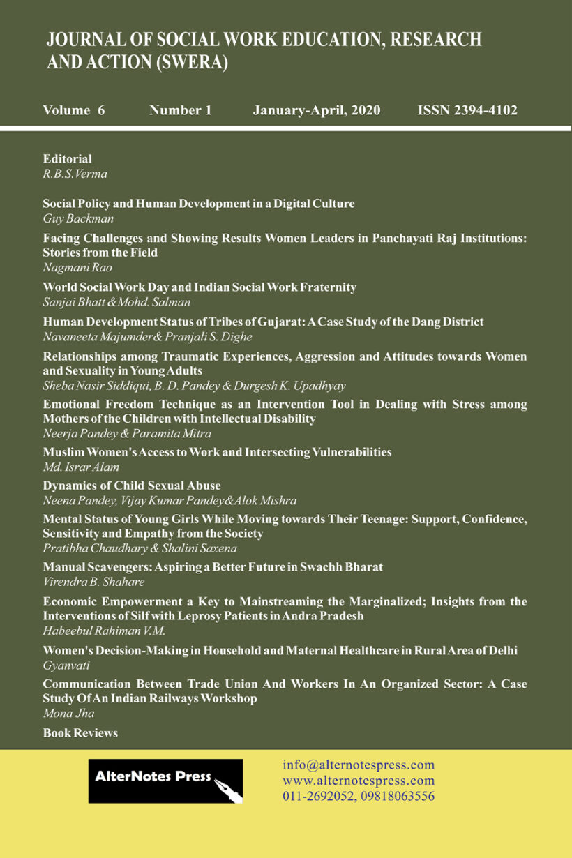 Journal Of Social Work Education, Research And Action(Vol.6-No.1 ...